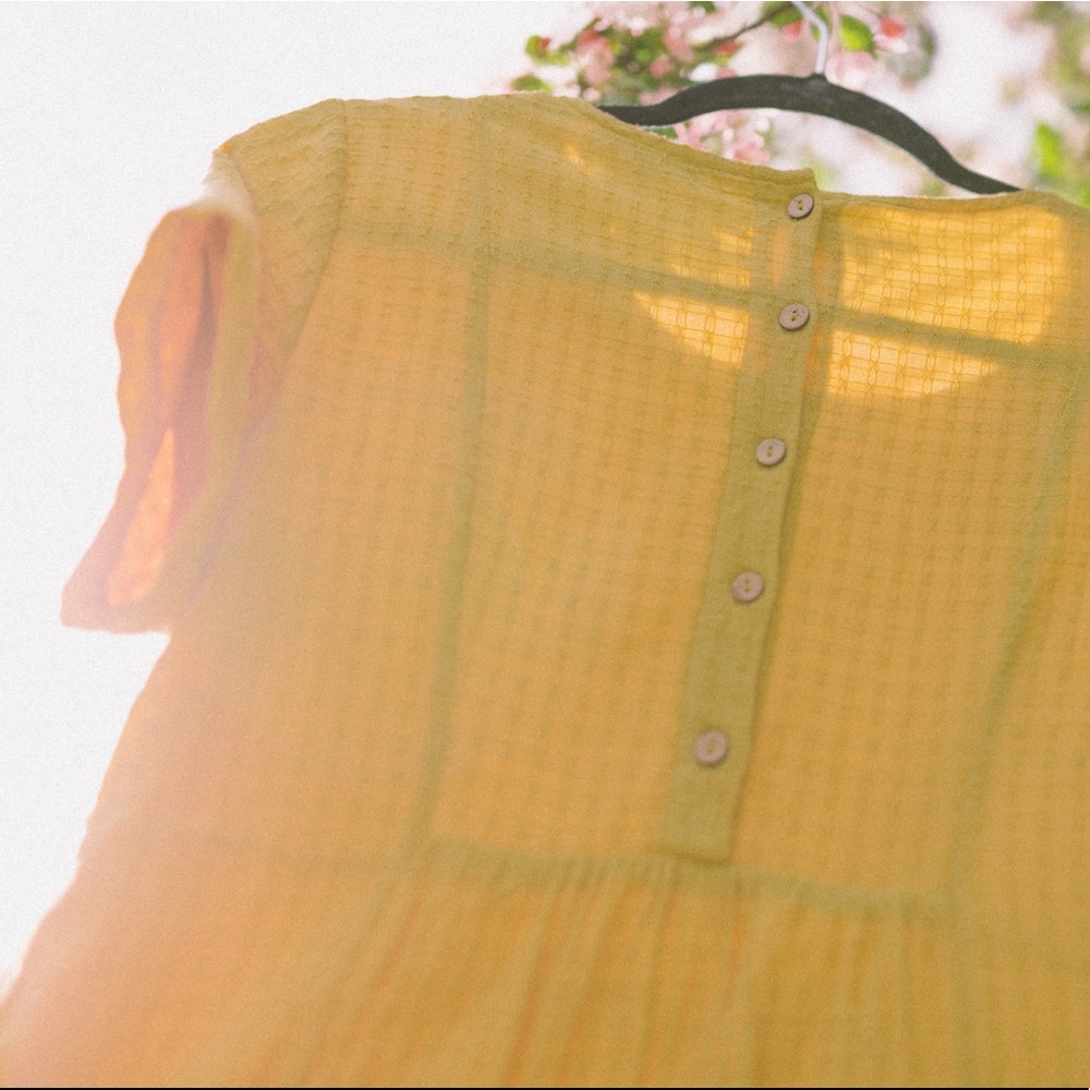 Gold Roolee Midi Dress with pockets